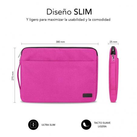 Funda Subblim Urban Laptop Sleeve para Portátiles hasta 14'/ Rosa - Imagen 4