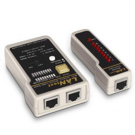 Tester Aisens A142-0314 para RJ11-RJ12-RJ45 - Imagen 1