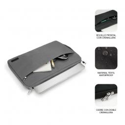 Funda Subblim Urban Laptop Sleeve para Portátiles hasta 15.6'/ Gris - Imagen 4