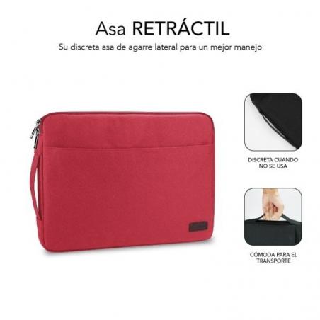 Funda Subblim Urban Laptop Sleeve para Portátiles hasta 15.6'/ Roja - Imagen 3