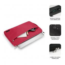 Funda Subblim Urban Laptop Sleeve para Portátiles hasta 15.6'/ Roja - Imagen 4