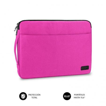 Funda Subblim Urban Laptop Sleeve para Portátiles hasta 15.6'/ Rosa - Imagen 1
