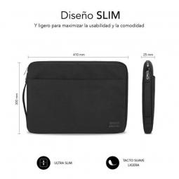 Funda Subblim Urban Laptop Sleeve para Portátiles hasta 15.6'/ Negra - Imagen 3