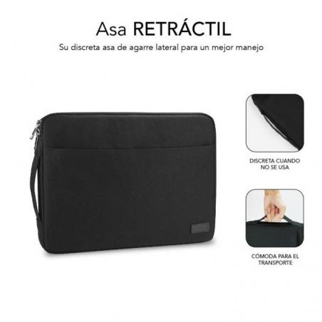 Funda Subblim Urban Laptop Sleeve para Portátiles hasta 15.6'/ Negra - Imagen 4