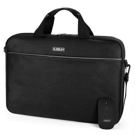Maletín + Ratón Inalámbrico Subblim Select Pack para Portátiles hasta 15.6'/ Cinta para Trolley/ Negro - Imagen 5