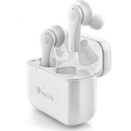 Auriculares Bluetooth NGS Ártica Bloom con estuche de carga/ Autonomía 6h/ Blancos - Imagen 1