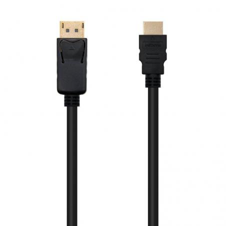 Cable Conversor Nanocable 10.15.4301/ Displayport Macho - HDMI Macho/ 1m/ Negro - Imagen 1