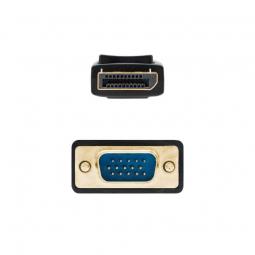 Cable Conversor Nanocable 10.15.4401/ Displayport Macho - VGA Macho/ 1m/ Negro - Imagen 3
