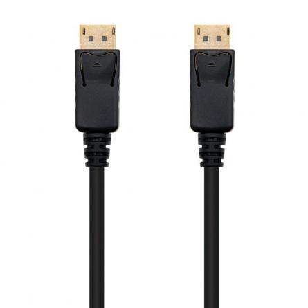 Cable Displayport 1.2 4K Nanocable 10.15.2300/ Displayport Macho - Displayport Macho/ 0.5m/ Negro - Imagen 1