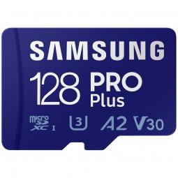 Tarjeta de Memoria Samsung PRO Plus 2021 128GB microSD XC/ Clase 10/ 160MBs - Imagen 1