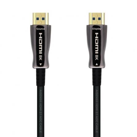 Cable HDMI 2.1 8K Aisens A153-0515/ HDMI Macho - HDMI Macho/ 10m/ Negro - Imagen 1