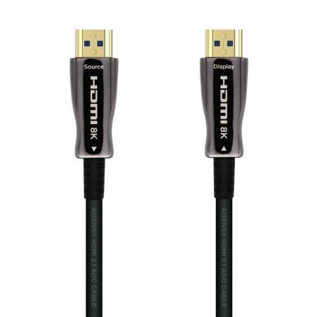Cable HDMI 2.1 8K Aisens A153-0515/ HDMI Macho - HDMI Macho/ 10m/ Negro - Imagen 1