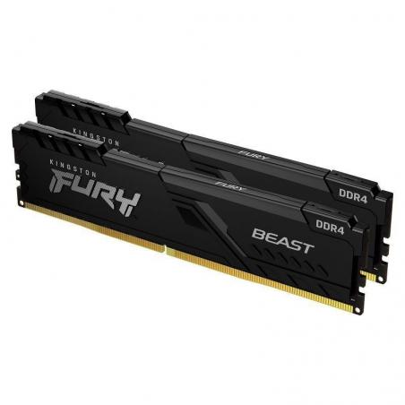 Memoria RAM Kingston FURY Beast 2 x 8GB/ DDR4/ 3200MHz/ 1.35V/ CL16/ DIMM - Imagen 1