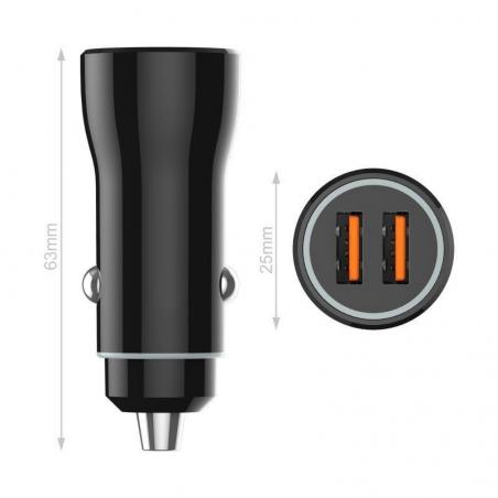 Cargador de Coche Doble Tech One Tech TEC2802/ 2xUSB/ 2.4A - Imagen 3