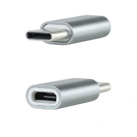 Adaptador Nanocable 10.02.0011/ USB Tipo-C Macho - Micro USB Hembra - Imagen 2