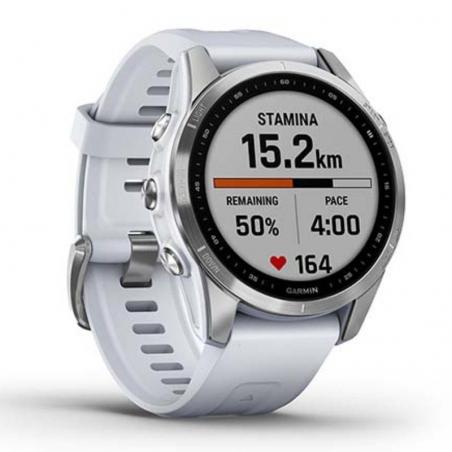 Smartwatch Garmin Fénix 7S/ Notificaciones/ Plata y Blanco