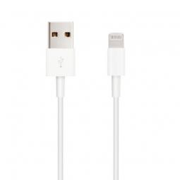 Cable USB 2.0 Lightning Nanocable 10.10.0400/ USB Macho - Lightning Macho/ 50 cm/ Blanco - Imagen 1