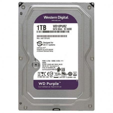 Disco Duro Western Digital WD Purple Surveillance 1TB/ 3.5'/ SATA III/ 64MB - Imagen 3