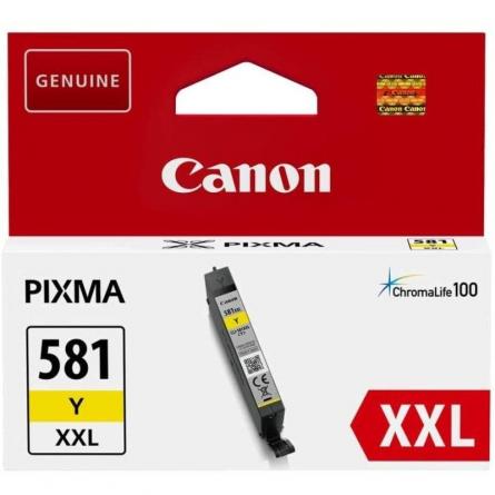 Cartucho de Tinta Original Canon CLI-581XXL Alta Capacidad/ Amarillo - Imagen 1