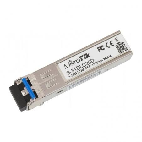 Modulo SFP Transceptor de Fibra Óptica Mikrotik S-31DLC20D - Imagen 1
