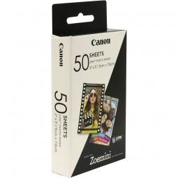 Papel Fotográfico Adhesivo Canon 3215C002/ 5 x 7.6cm/ 50 Hojas/ Compatible con Zoe Mini - Imagen 1