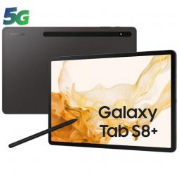 Tablet Samsung Galaxy Tab S8+ 12.4'/ 8GB/ 128GB/ 5G/ Gris Grafito - Imagen 1