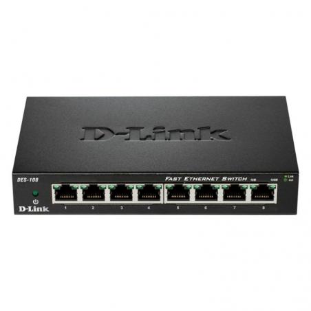 Switch D-Link DES-108 8 Puertos/ RJ-45 10/100 - Imagen 1