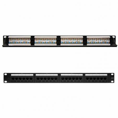 Patch Panel Nanocable 10.21.3124/ 24 Puertos/ Cat.6/ Altura 1U - Imagen 1