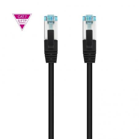 Cable de Red RJ45 SFTP Nanocable 10.20.1700-BK Cat.7/ 50cm/ Negro - Imagen 1