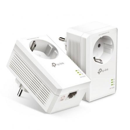 Adaptador Powerline TPLink AV1000 1000Mbps/ Alcance 300m/ Pack de 2 - Imagen 1