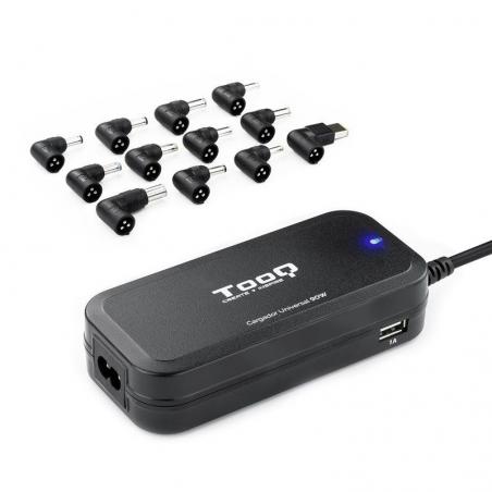 Cargador de Portátil TooQ TQLC-90BS02AT/ 90W/ Automático/ 12 Conectores/ Voltaje 12-20V - Imagen 1