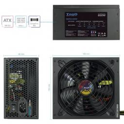 Fuente de Alimentación TooQ TQAPOLO-650SP/ 650W/ Ventilador 14cm - Imagen 3