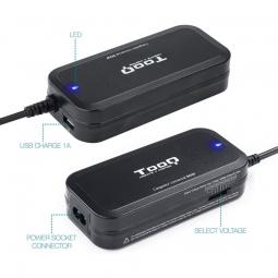 Cargador de Portátil TooQ TQLC-90BS02M/ 90W/ Manual/ 12 Conectores/ Voltaje 15-24V - Imagen 3