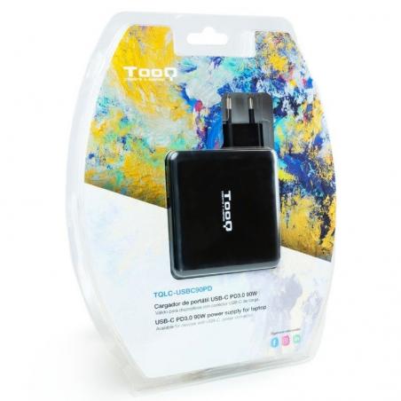 Cargador de Portátil TooQ TQLC-USBC90PD USB-C/ 90W/ Automático/ Voltaje 5-20V - Imagen 4