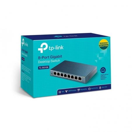 Switch TP-Link TL-SG108 V3.0 8 Puertos/ RJ-45 10/100/1000 - Imagen 2