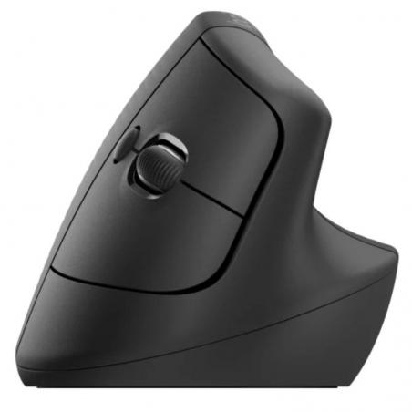 Ratón Ergonómico Inalámbrico por Bluetooth/ 2.4GHz Logitech Lift Vertical Ergonomic Mouse/ Hasta 4000 DPI/ Grafito