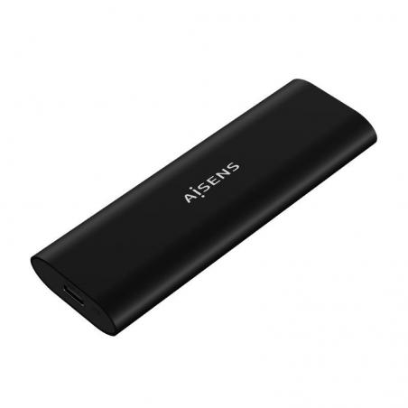 Caja Externa para Disco SSD M.2 SATA/NVMe Aisens ASM2-014B/ USB 3.1/ Sin tornillos