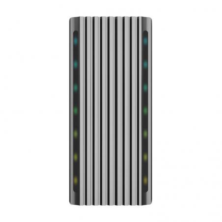 Caja Externa para Disco Duro SSD M.2 SATA/NVMe Aisens ASM2-RGB011GR/ USB 3.2 Gen2/ Sin Tornillos