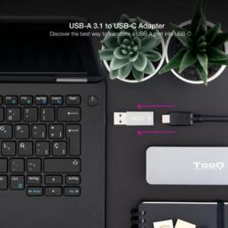 Adaptador USB 3.1 Nanocable 10.02.0013/ USB A Macho - USB-C Hembra