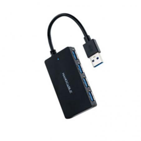 Hub USB 3.0 Nanocable 10.16.4403/ 4 Puertos USB/ Negro
