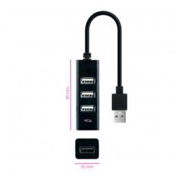 Hub USB 2.0 Nanocable 10.16.4404/ 4 Puertos USB 2.0