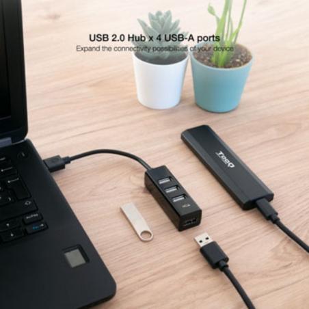 Hub USB 2.0 Nanocable 10.16.4404/ 4 Puertos USB 2.0
