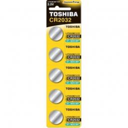 Pack de 5 Pilas de Botón Toshiba CR2032T/ 3V