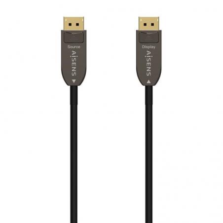 Cable Displayport 1.4 8K Aisens A155-0606/ Displayport Macho - Displayport Macho/ 10m/ Negro