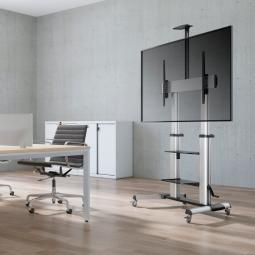 Soporte de Pie Inclinable con Ruedas Aisens FT100TE-125 para TV 60-100'/ hasta 100kg