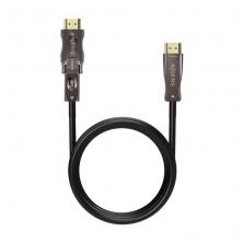 Cable HDMI 2.1 AOC 8K Desmontable Aisens A153-0644/ HDMI Macho / D Macho - HDMI Macho/ 15m/ Negro