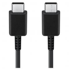 Cable USB 2.0 Tipo-C Samsung EP-DA705BBEGWW/ USB Tipo-C Macho - USB Tipo-C Macho/ 1m/ Negro