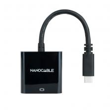 Adaptador Nanocable 10.16.4102-BK/ USB Tipo-C Macho - HDMI Hembra