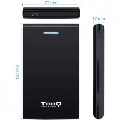 Caja Externa para Disco Duro de 2.5' TooQ TQE-2526B/ USB 3.1