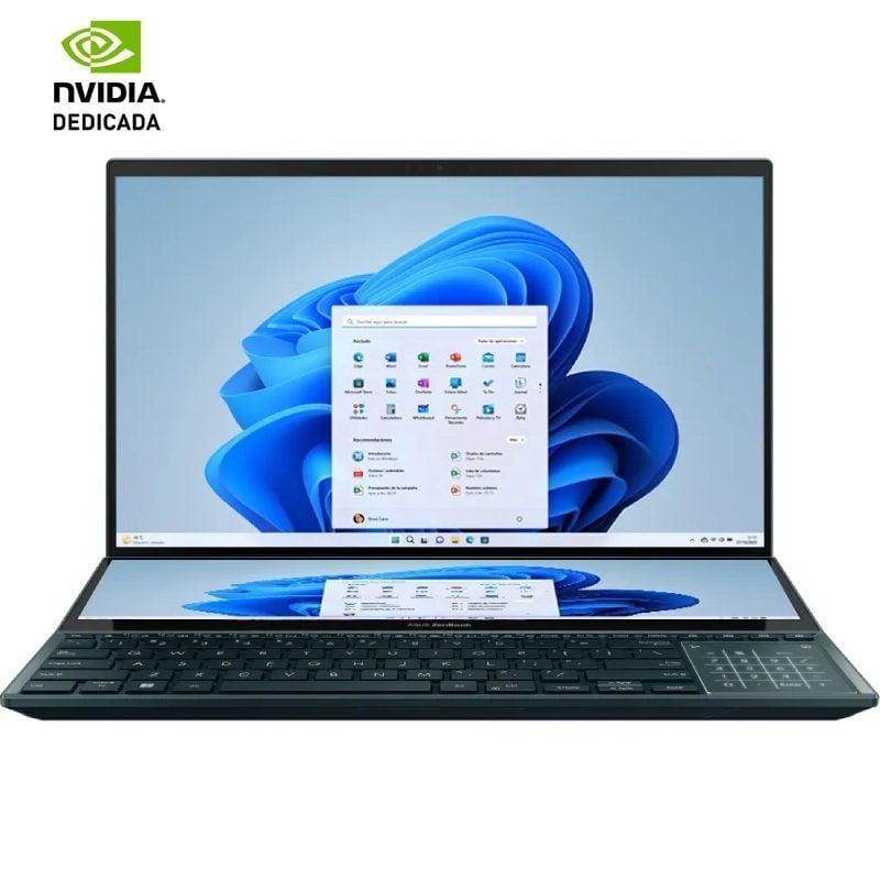 Portátil Asus ZenBook Pro Duo 15 OLED UX582ZM-H2030W Intel Core i7 12700H/ 32GB/ 1TB SSD/ GeForce RTX 3060/ 15.6'/ Táctil/ Win11